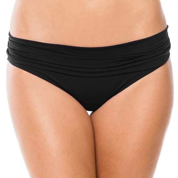 LA BLANCA | ✨NEW✨ Island Goddess Tankini Top and Banded Bottoms in Black - Picture 3 of 5